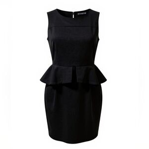 LK Bennett Dress Black Peplum Jetta US Size 8